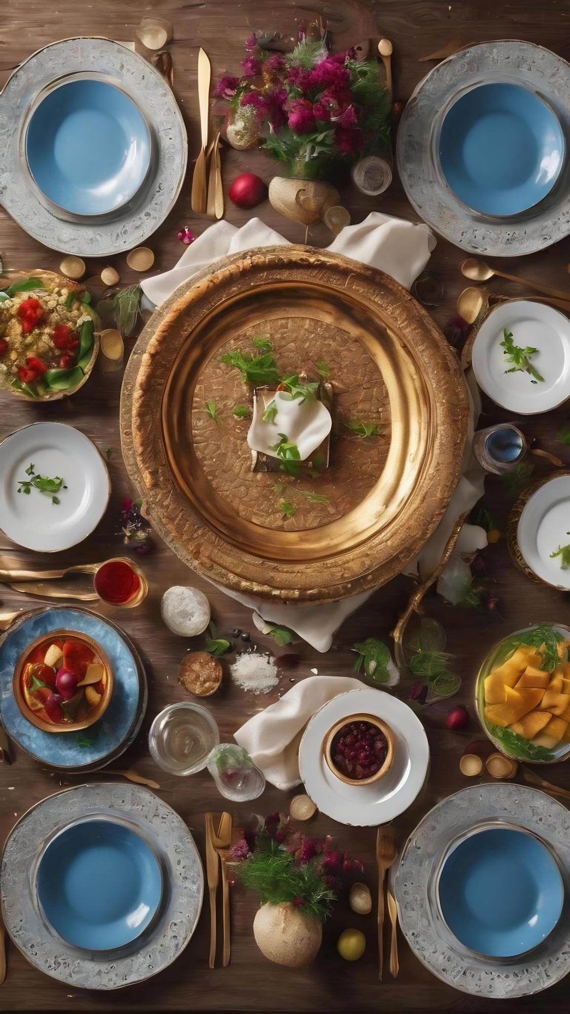 signature feast plated on wooden table